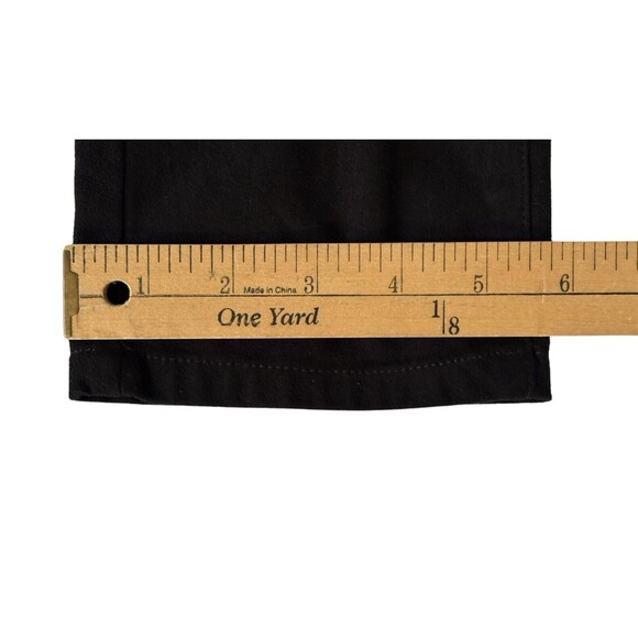 NYDJ Pull on Leggings Suede Look Women's 4 Long Black Elastic Waist Stretch - Picture 12 of 14